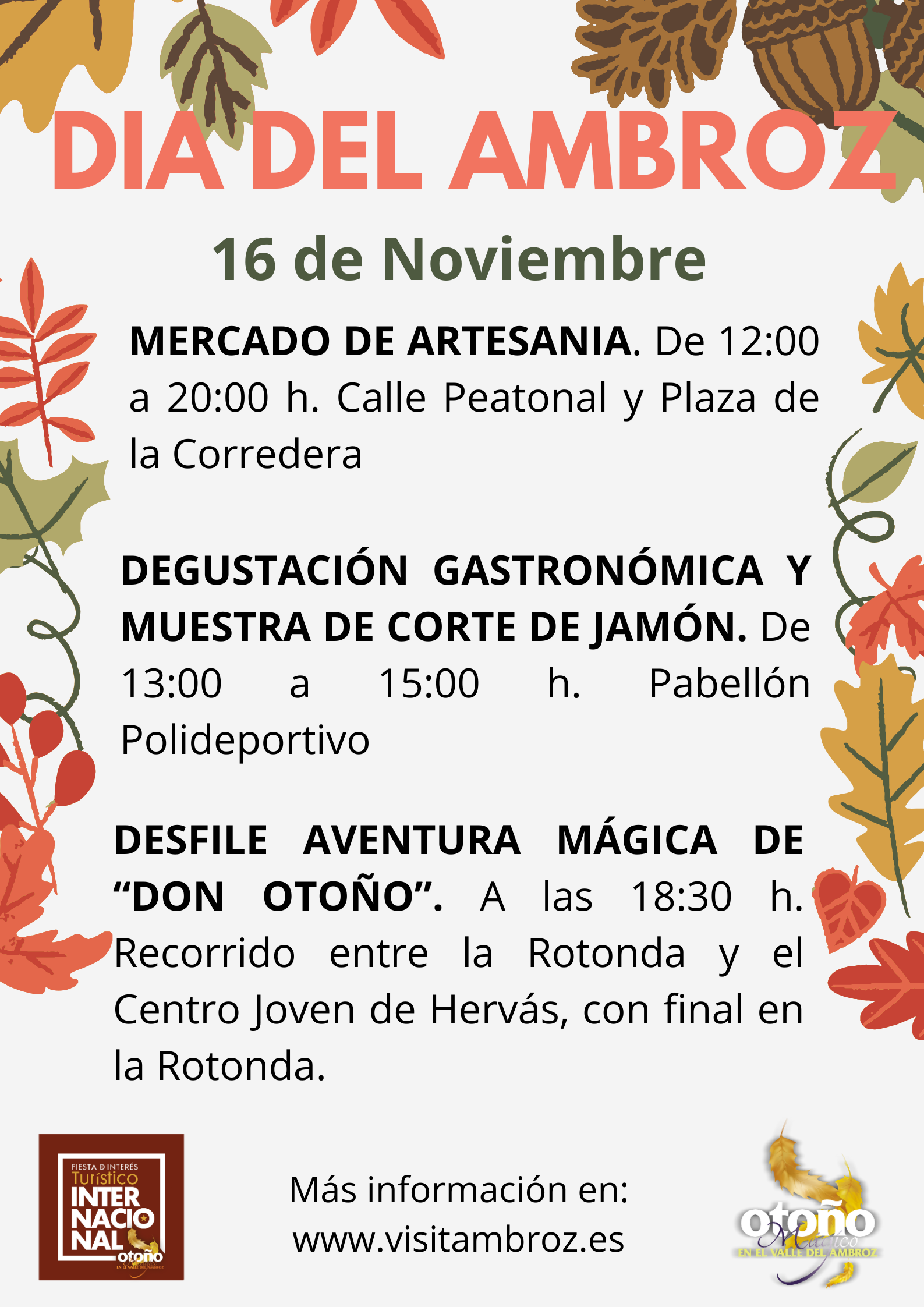 DÍA DEL AMBROZ: Jornada Gastronómica, Desfile y  más...