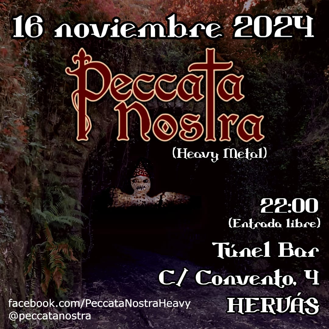 CONCIERTO. PECCATA NOSTRA. (Organiza Túnel Bar)