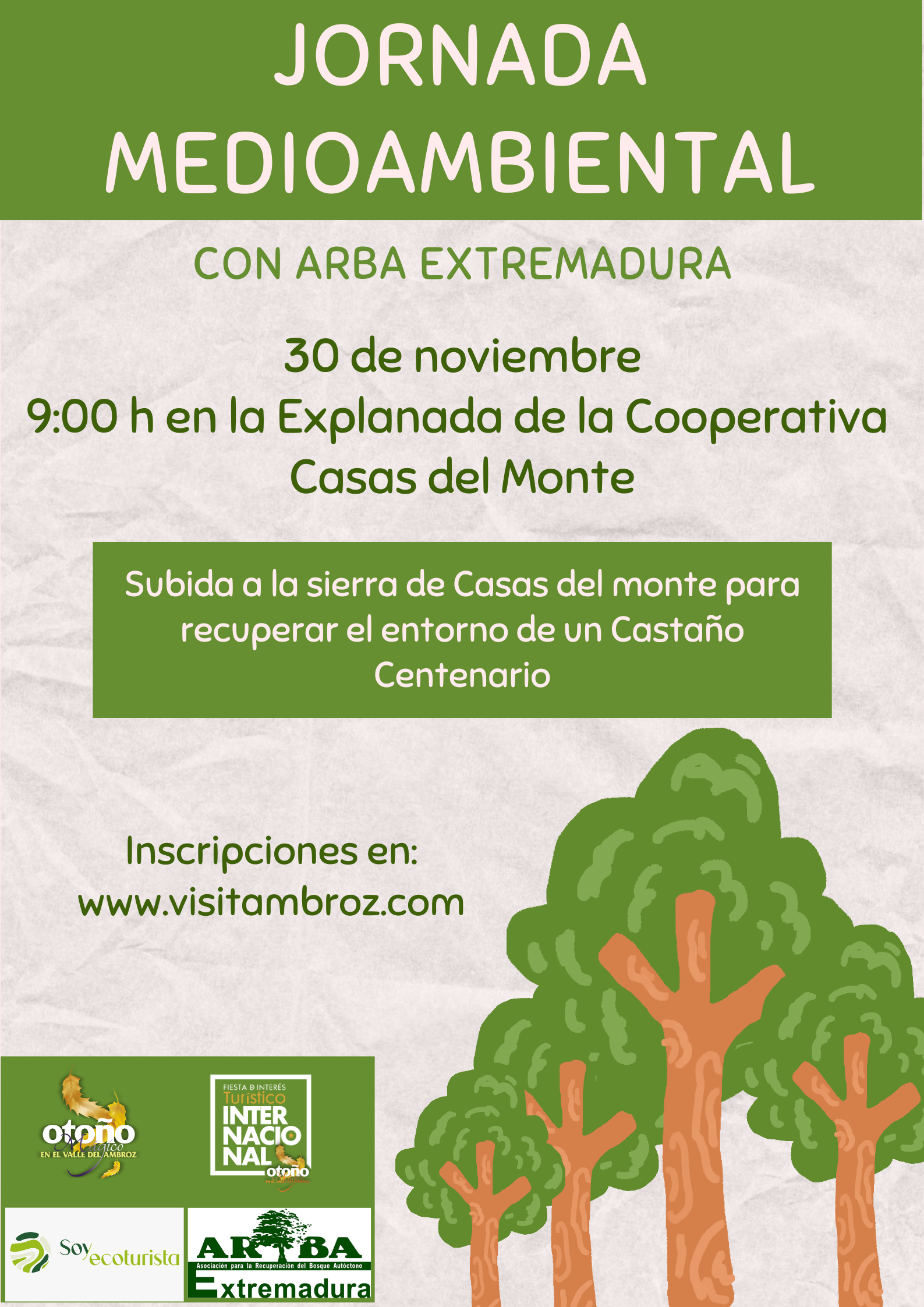 JORNADA MEDIOAMBIENTAL con ARBA Extremadura