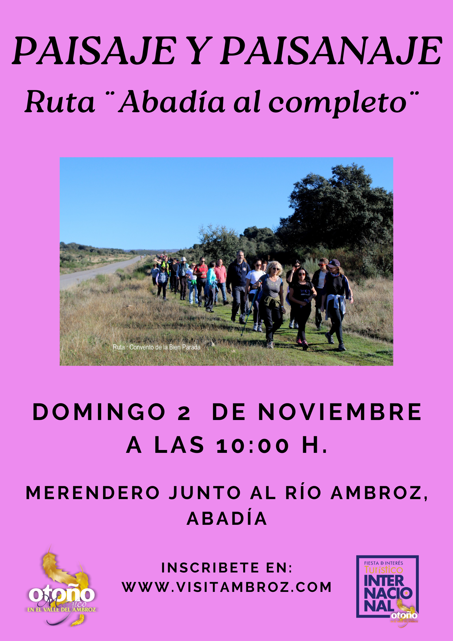 PAISAJE Y PAISANAJE: Ruta Abadía al completo
