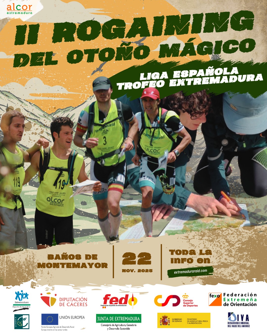 ORIENTACIÓN. II Rogaining Otoño Mágico, Baños de Montemayor